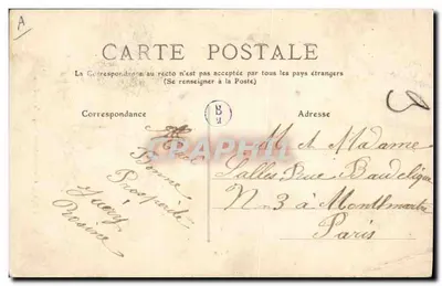 Donna auvergnate in costume di Fé — L'Auvergne, n°2366 — Verso