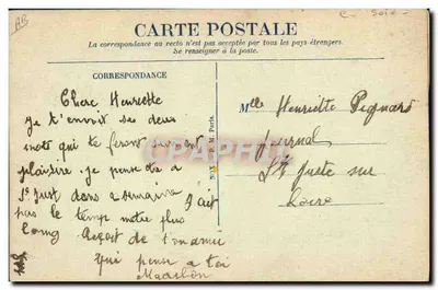 Barco de flores — paisagem lacustre — A Vouz — Verso