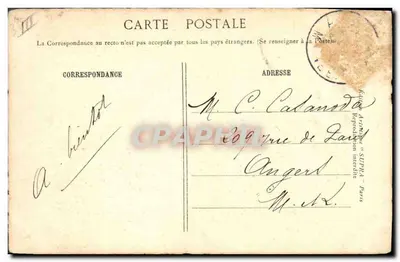 Żegnanie Napoleona I w Fontainebleau — wydawca SUPRA Paris, numer serii nie widoczny — Rewers