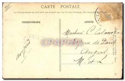 Odejście Napoleona I z Fontainebleau — Wydawnictwo A. SUPRA — nr III — Rewers