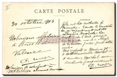 Bonaparte em Valence — 1791 — Autotipo de J. Céas e Filhos, Valence (Drôme) — Verso