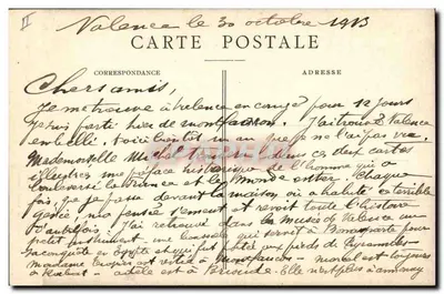 Autentyczna komnata porucznika Bonaparte w Valence — Louis Ageron, nr 48 — Rewers