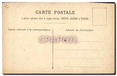 Gallo conductor — Gallo conductor — Tarjeta postal humorística — Reverso