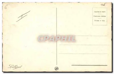 Galo e criança com cesta de ovos — Felizes Páscoas e boas carícias — Dellejut — Verso
