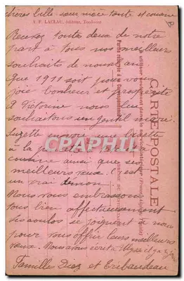Kurczak mówiący — Chantecler — A. P. Laclau, Toulouse — Rewers