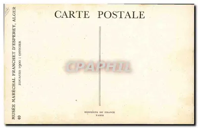 Zouaves — 1900 — Museu Marechal Franchet d'Esperey, Argel — Verso