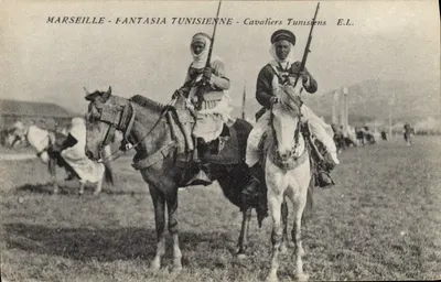 Marseille - Fantasie aus Tunesien - Tunesische Reiter - E.L.
