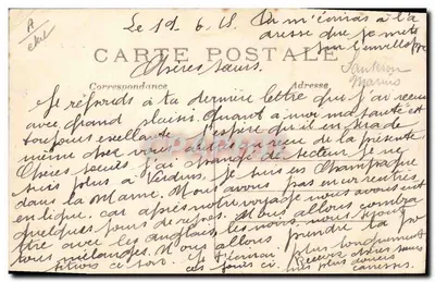 Goumiers levando prisioneiros alemães de Dixmude para Furnes — J.M.T. — n°174 — Verso