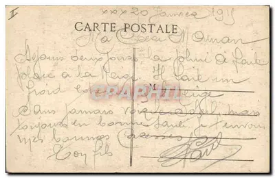 A Tríplice Entente — A Defesa de Paris — Editor Barabino, Costumista, O.A. Operária, Marselha, Série Dionne — Verso