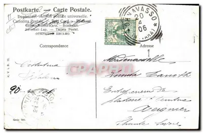 Femme cueillant des bébés dans un panier — scène de forêt — éditeur K.V.L.B. 12, série 780 — Rückseite