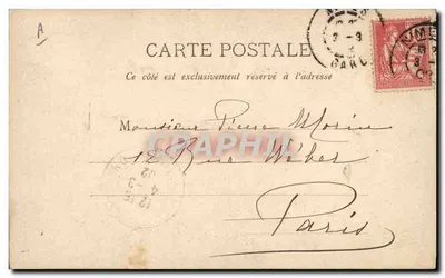 Albert Lambert — actor de la Comédie Française — Nadar París — Reverso