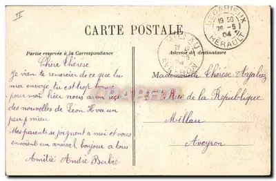 Lamalou-les-Bains — Pomnik Charcot — J. Raynaud, fot. w Bédarieux i Lamalou-les-Bains, nr 1 — Rewers