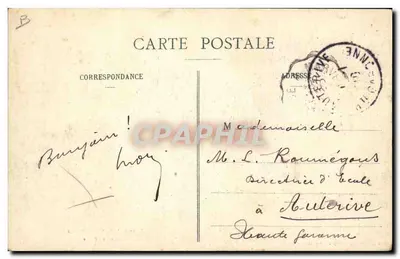 Nas Cévennes — Retorno da Feira — Marius Plagnes, St-Chély-d'Apcher (Lozère) — Verso