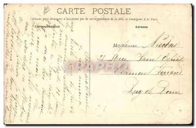 La Bourboule — Traje de Auvergne — Naturalistas Galerias, Clermont-Ferrand — Verso