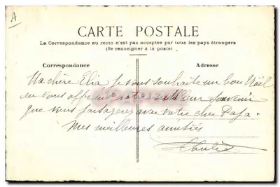 Kleine Mädchen und Katze — Küchen-Szene — Verlag S. (Unterschrift unten rechts) — Rückseite