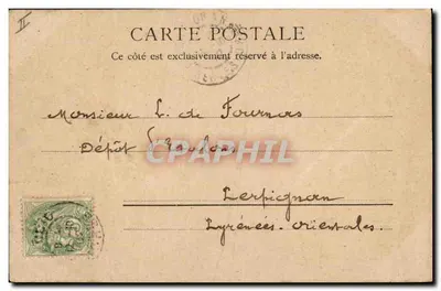 Akt chrztu Napoleona Bonapartego — Ajaccio — wydawca A. Guittard, nr 5 — Rewers