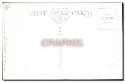 Una pareja impresionante — William and Mary — editor C.W. Faulkner & Co. Ltd. n° 15 — Reverso