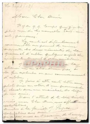 Scène de cavaliers — Carte-lettre de l'Espérance éditée par l'Imprimerie de l'Espérance, n° 742 — Verso