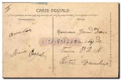 Marsella — Exposición Colonial. Campamento de Spahis Argelinos — Edición Michaud, Marsella — Reverso