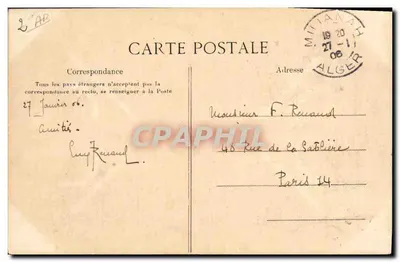 Argélia — Manobras de Spahis — Verso