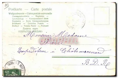 Sessão pública — Crianças em calções e chapéus — editor Bonfard — Verso