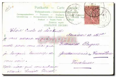 Enfants dans une voiture — scène de rue — éditeur : Union postale universelle — Reverso