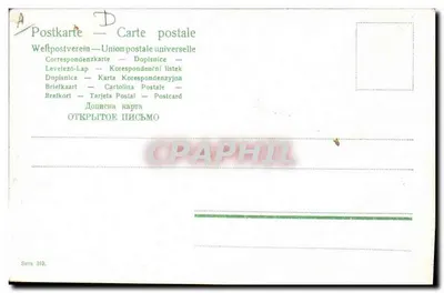 Crianças em traje de festa — cena de grupo — Weftpostverein, série 319 — Verso