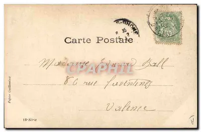 Marie De Roncy — Retrato feminino em vestido envolto — Parisiana, Walery Paris — Verso
