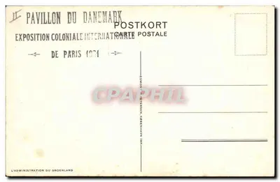 Isfjelde des Icebergs — G. Mohrbutter Fot. — Międzynarodowa Eksponat Kolonialny w Paryżu 1931 — Rewers