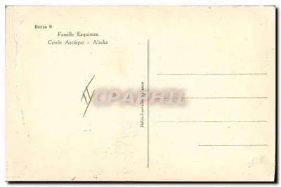 Família Esquimau — Círculo Ártico - Alaska — Hélio-Lorraine, Nancy — Verso