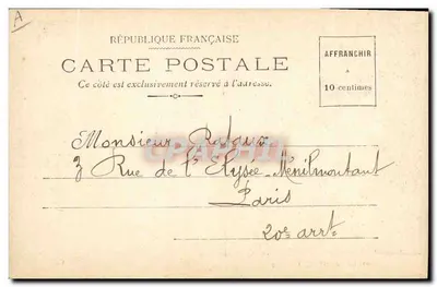 Dorf der Esquimaux — Illustration von Louis Finké — Verlag Cartes Postales Françaises — Rückseite