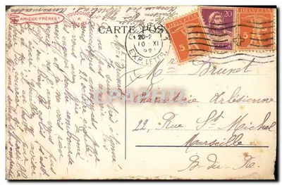 Pêcheurs à Bruxelles — scène portuaire — éditeur Marcel Bruxelles, n° 101 — Verso