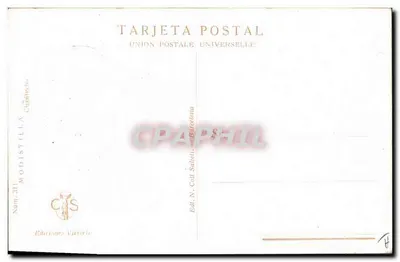 Giovane donna con farfalla — Chantecler — Ed. Coll. Saltell, Barcellona, N° 31 — Verso