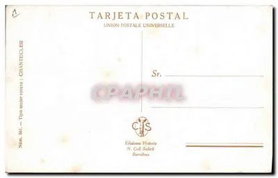 Toreadora-Frau — Typ 861 — Éditions Victoria N. Coll Salleti, Barcelona — Rückseite