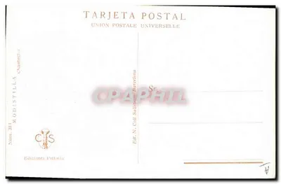 Jovem mulher com borboleta — Chantecler — Ed. Ediciones Victoria, N° 311 — Verso