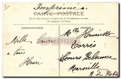 Tipos de Auvergne — Camponeses — LL. n°5 — Verso