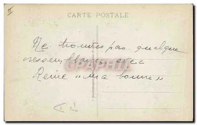L'Auvergne — Paar in traditioneel kleding — G. D'O. n°1216 — Achterkant
