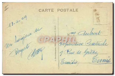 L'Auvergne — cena de vida — J. Gouittengue, edit. P.-de-D. — Verso
