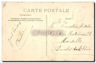Camponeses Auvergnats — série 1588 — Editor V.D.C. e E.P.D. — Verso