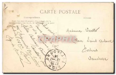 A Auvergne pitoresca — Idílio no limiar do Logis — V.D.C. n° 4842 — Verso