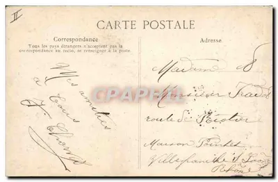 Groupe de musiciens et danseurs — Chanson d'auvergne — Éditeur ELD, n° 1204 — Verso