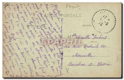 L'Auvergne - 0220, JOVEN QUESERA AUVERGNATA — Editor no visible, número de serie no legible — Reverso