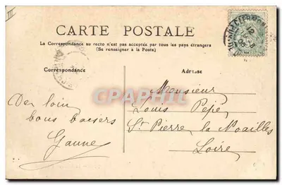 La Bourrée d'Auvergne — cena de café — M. Licardies, editor M.T. n°2052 — Verso