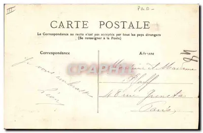 A Bourrée d'Auvergne — cena de aldeia — M. T. (editor) n°2052 — Verso