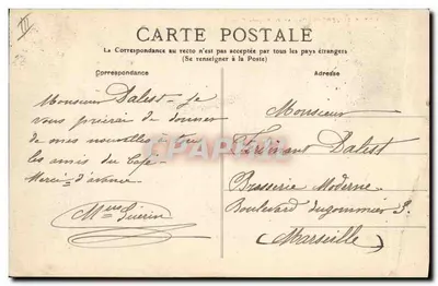 Três mulheres em traje tradicional — Nosso Auvergne (Região do Puy-de-Dôme) — C&C n°2866 — Verso