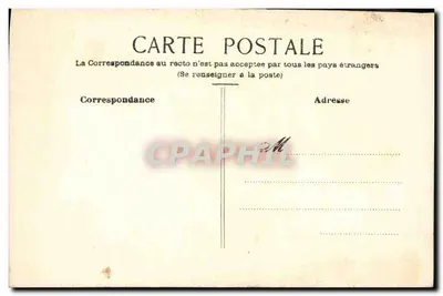 Carta postal virgem — desenho de cabeça coroada de flores — sem editor nem número visível — Verso