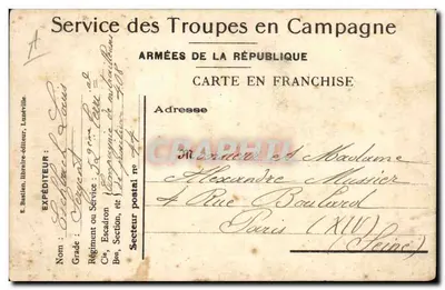 Bonne Année 1918 — Victoire et Paix — Éditeur E. Bastien, libraire-éditeur, Luneville — Reverso