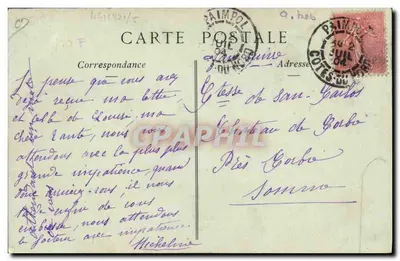 Paimpol — L'Arrivée des Pêcheurs Islandais, les Pêcheurs Bretonnnes emportant les agrès des goélettes — ND. Phot. — Rückseite