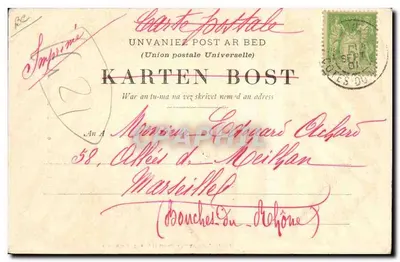 Un capitano islandese — 1008 — Collezione A. Varon, St. Briec, Cliché Torry, Paimpol — Verso