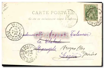 Départ du "Gravier" de Paimpol pour Tenne-Neuve — éditeur : Paimpol — Verso